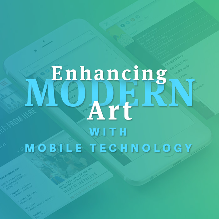 Enhancing modern art with mobile technology