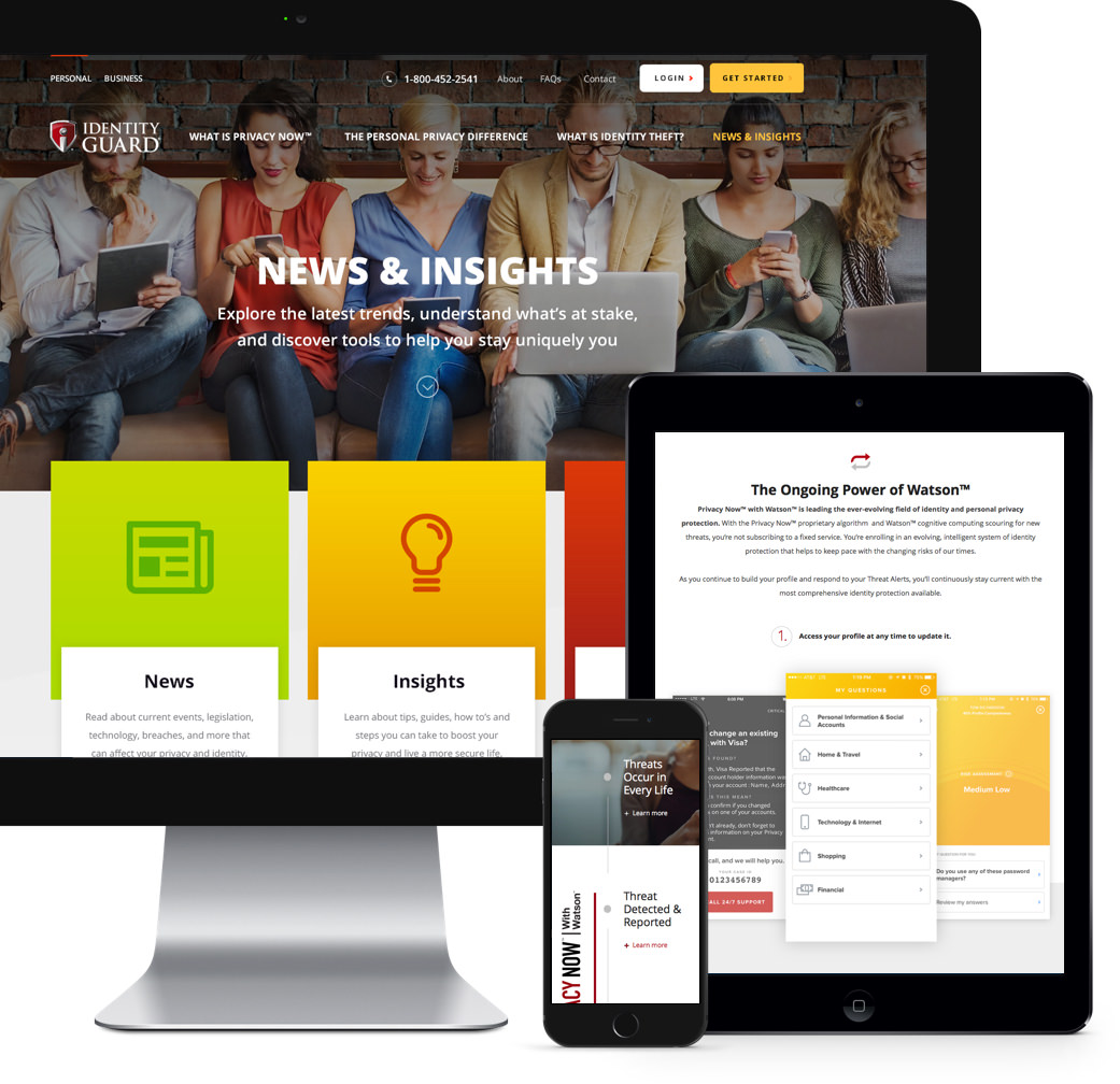 Identity Guard responsive mockup