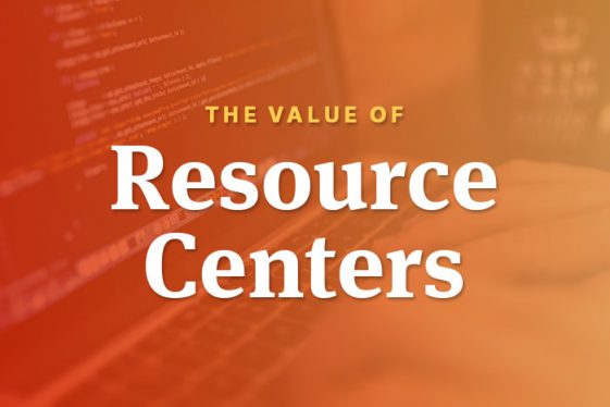 The value of resource centers