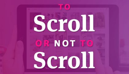 To scroll or not to scroll