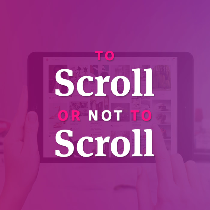 To scroll or not to scroll