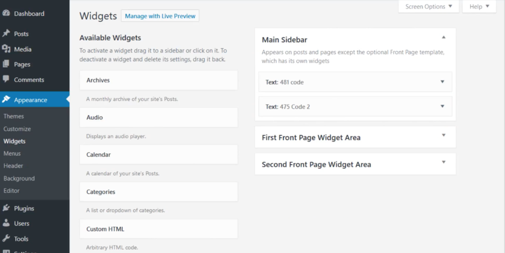 wordpress 4.8.1 text editor