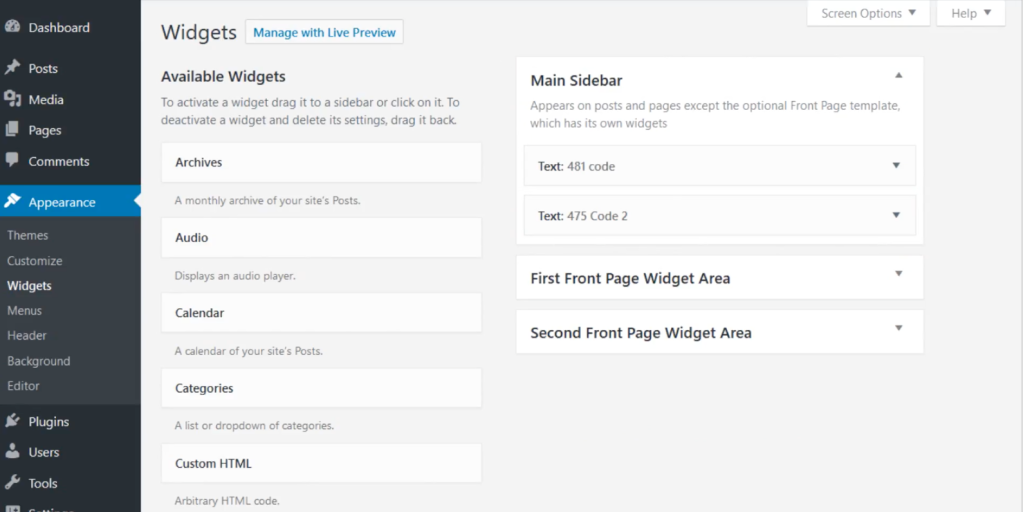wordpress 4.8.1 text editor
