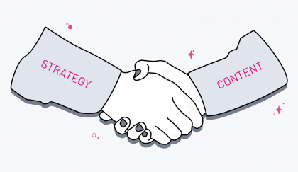 Content and Strategy shaking hands