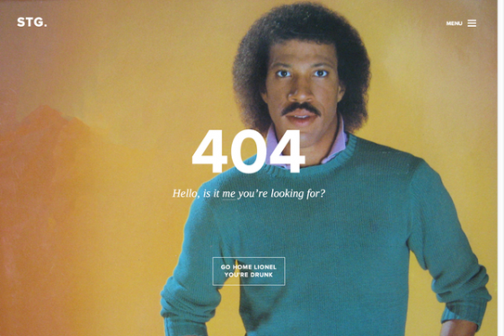 Lionel Richie 404 Error Page