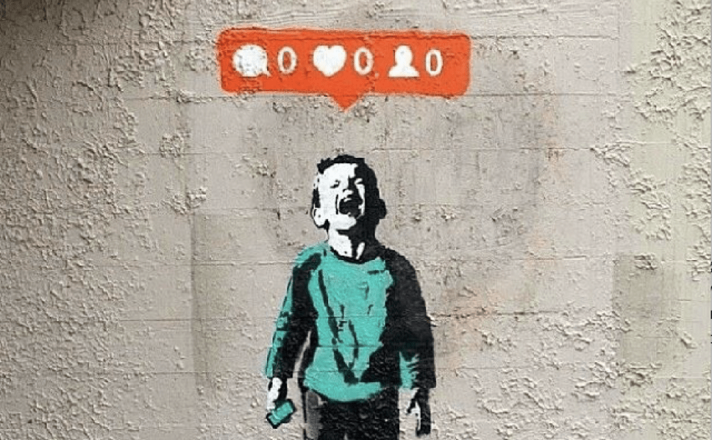 Banksy 'no love on social'.