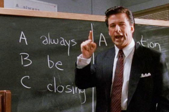 Clip of Glengarry Glen Ross.