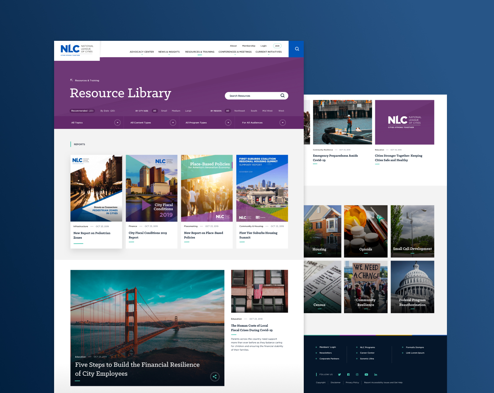 NLC.org's REsource Library Screenshots
