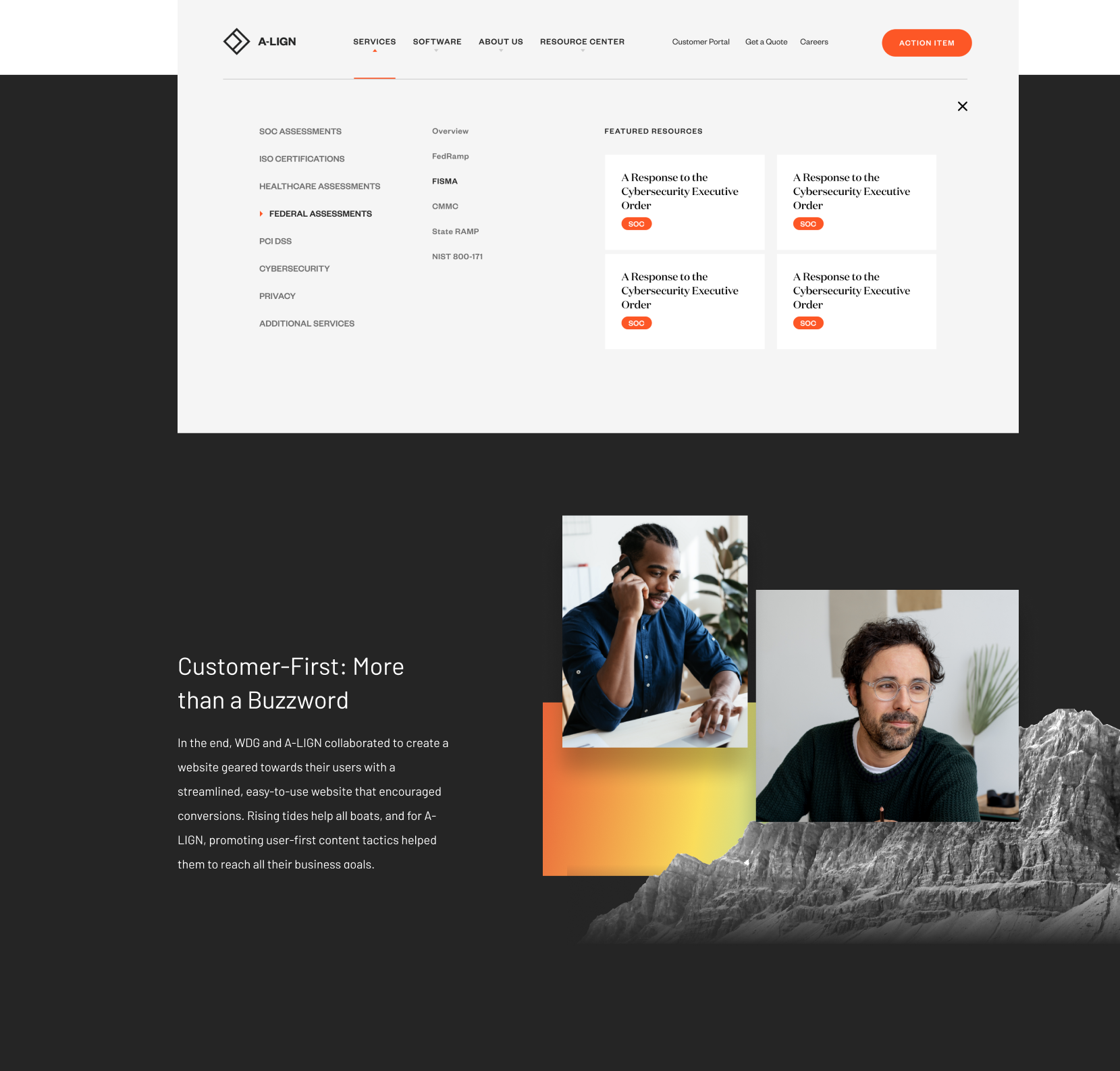 align web redesign components and assets